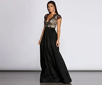 Kehlani Taffeta A-Line Dress