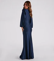 Avalynn Formal Long Sleeve Mermaid Dress