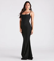 Klarissa Formal Crepe Mermaid Dress