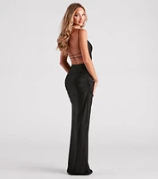 Michelle High-Slit Formal Dress