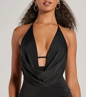 Katherine Halter Open Back Mermaid Formal Dress