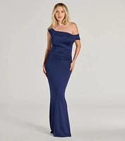 Teagan Sleeveless Cowl Neck Slim Formal Dress