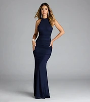 Stefania Lace Open Back Mermaid Formal Dress