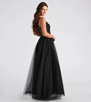 Julissa Lace Tulle A-Line Ball Gown