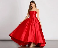 Dahlia Sweetheart Satin Ball Gown