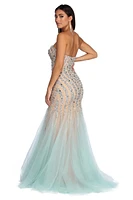 Kari Strapless Beaded Tulle Dress