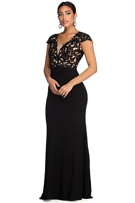 Tia Formal Open Back Dress