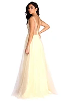 Alisha High Slit Ball Gown