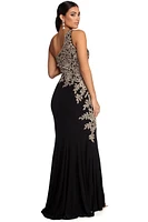Mila Metallic One Shoulder Dress