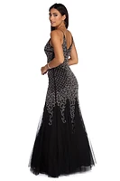 Colette Formal Beaded Sleeveless Dress