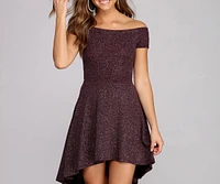 Total Twirl Glitter Skater Dress