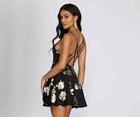 Floral Goddess Skater Dress