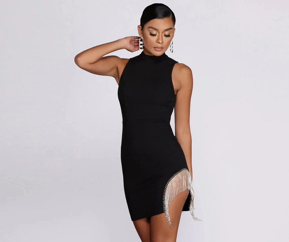 Get It Together Mock Neck Mini Dress