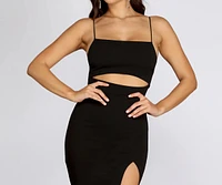 Take Over Cut Out Midi Dress