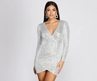 Shimmering Sequins Mini Dress