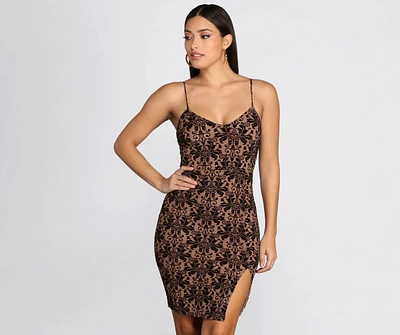 Fabulously Flocked Midi Dress