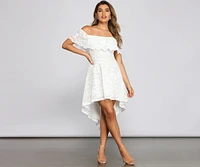 A Lace Affair High Low Skater Dresses