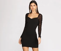 Sultry Sweetheart Mini Dress