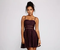 Sweet Darling Lace Mini Dress