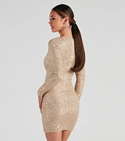 Chic Glow-Up Sequin Bodycon Dress