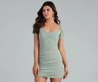 Total Sweetheart Mesh Short Dress