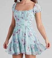 Flower Power Skater Dress