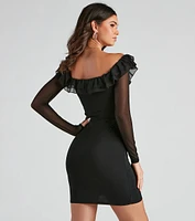 Drinks With The Girls Mesh Mini Dress