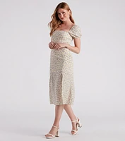 Spring Stroll Ditsy Floral Midi Dress