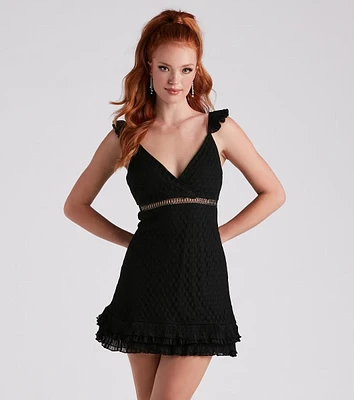 Downright Darling Lace V-Neck Dress