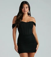 Perfect Silhouette Corset Bodycon Mini Dress