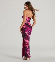 Stunning Favorite Strapless Cutout Floral Maxi Dress