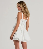 So Darling Woven Drop-Waist Skater Dress