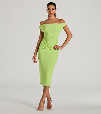 Tricks Of The Trade Convertible Bodycon Midi Dress