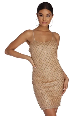 Glow Getter Glitter Pearl Dress