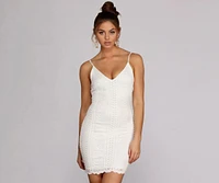 Crochet Beauty Mini Dress