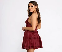 Ruffle Ride Skater Dress