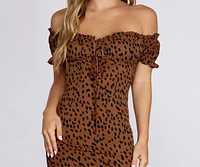 Chic And Spotted Mini Dress