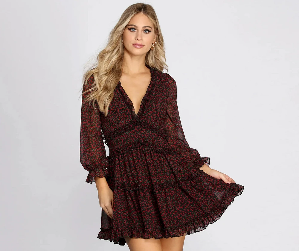 Romancing Ruffles Skater Dress