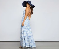 Take Me Away Tropical Tie-Dye Maxi Dress