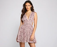 Cutout Cutie Gauze Skater Dress