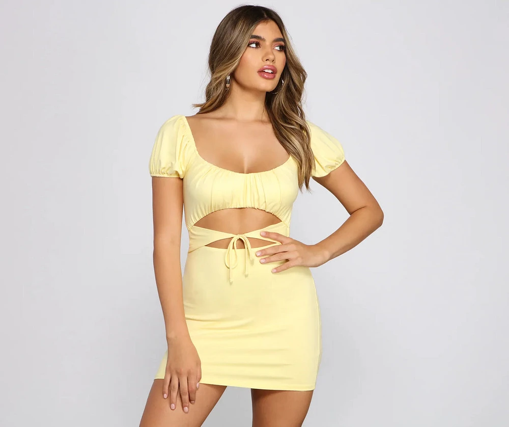 So Adored Cut Out Mini Dress