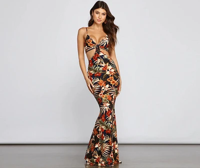 All Eyes On Me Floral Eyelet Maxi Dress