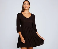 Effortless Vibes Babydoll Dress