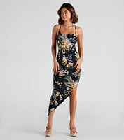 Jetset Getaway Tropical Midi Dress