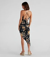 Jetset Getaway Tropical Midi Dress