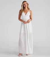 Boho Breeze Crochet Maxi Dress