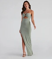 Sultry Summer Halter Maxi Dress