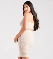 Simply Sultry Cutout Bodycon Midi Dress