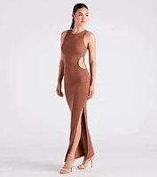 Casual-Chic Style Muse High Slit Maxi Dress