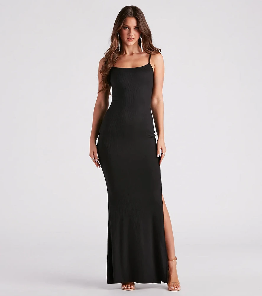 Timeless Love Rib Knit Maxi Dress